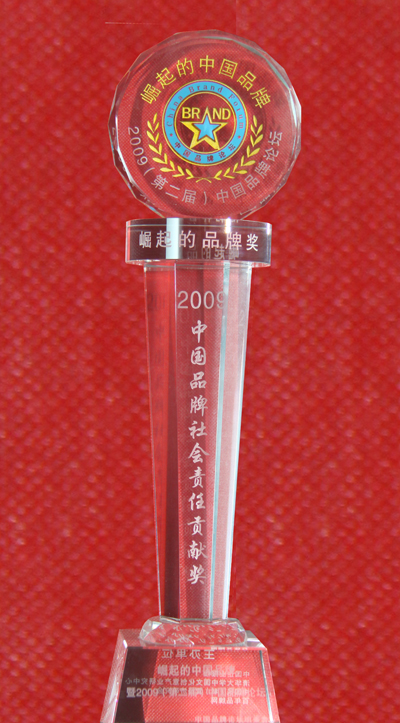 《2009中國品牌社會責(zé)任貢獻獎》
